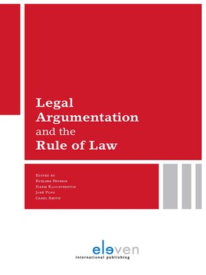 cover image of Legal Argumentation and the Rule of Law